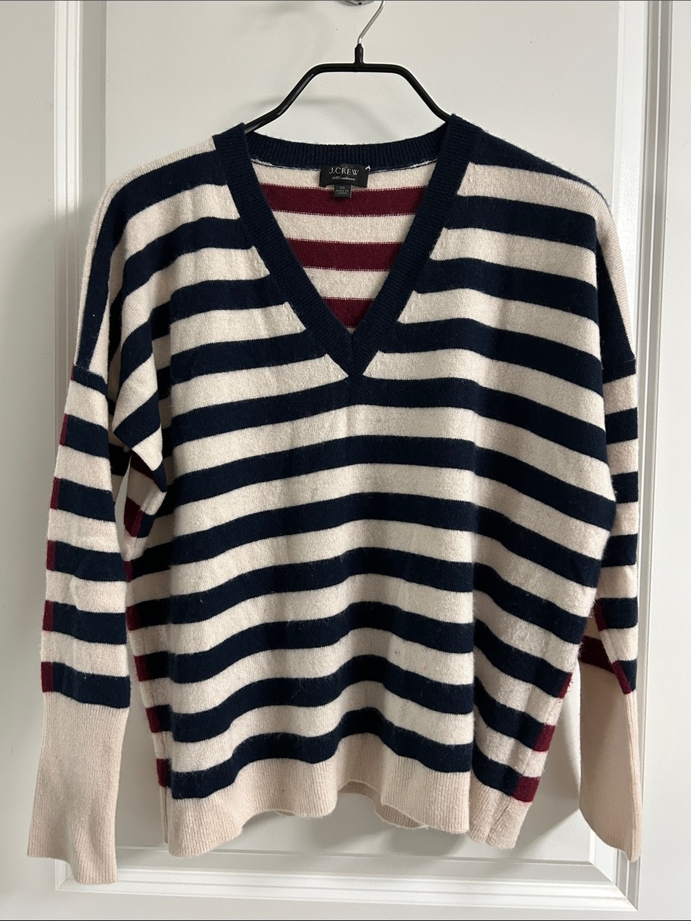 j.crew - striped cashmere sweater